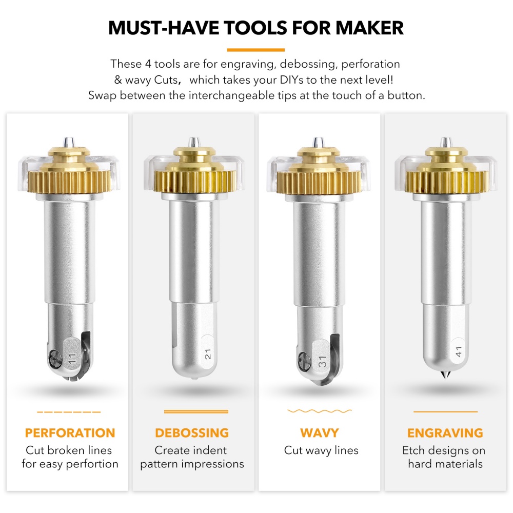 Diy Automation - 1 stuk golvend mes graveerpunt compatibel