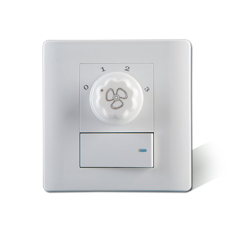 Home Automation Industry - Plafondventilatorregeling 3 Versnellings Schakelaar Stopcontact Wandpaneel