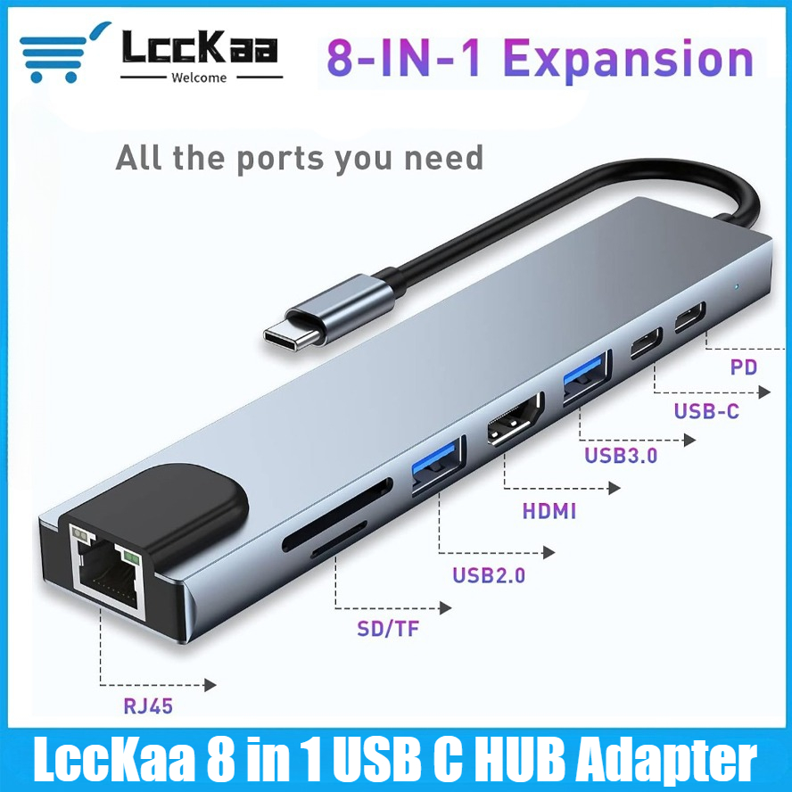 Home Assistant Sd - USB-C Hub 8/7-in-1 4K HDMI Adapter
