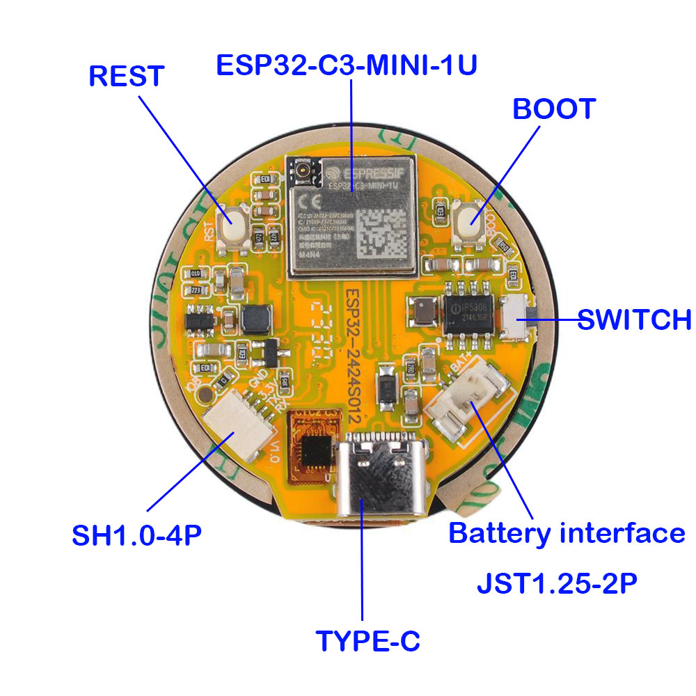Esp32 Display 1.28 Inch ESP32- - Home Automation Industry recensie en prijs