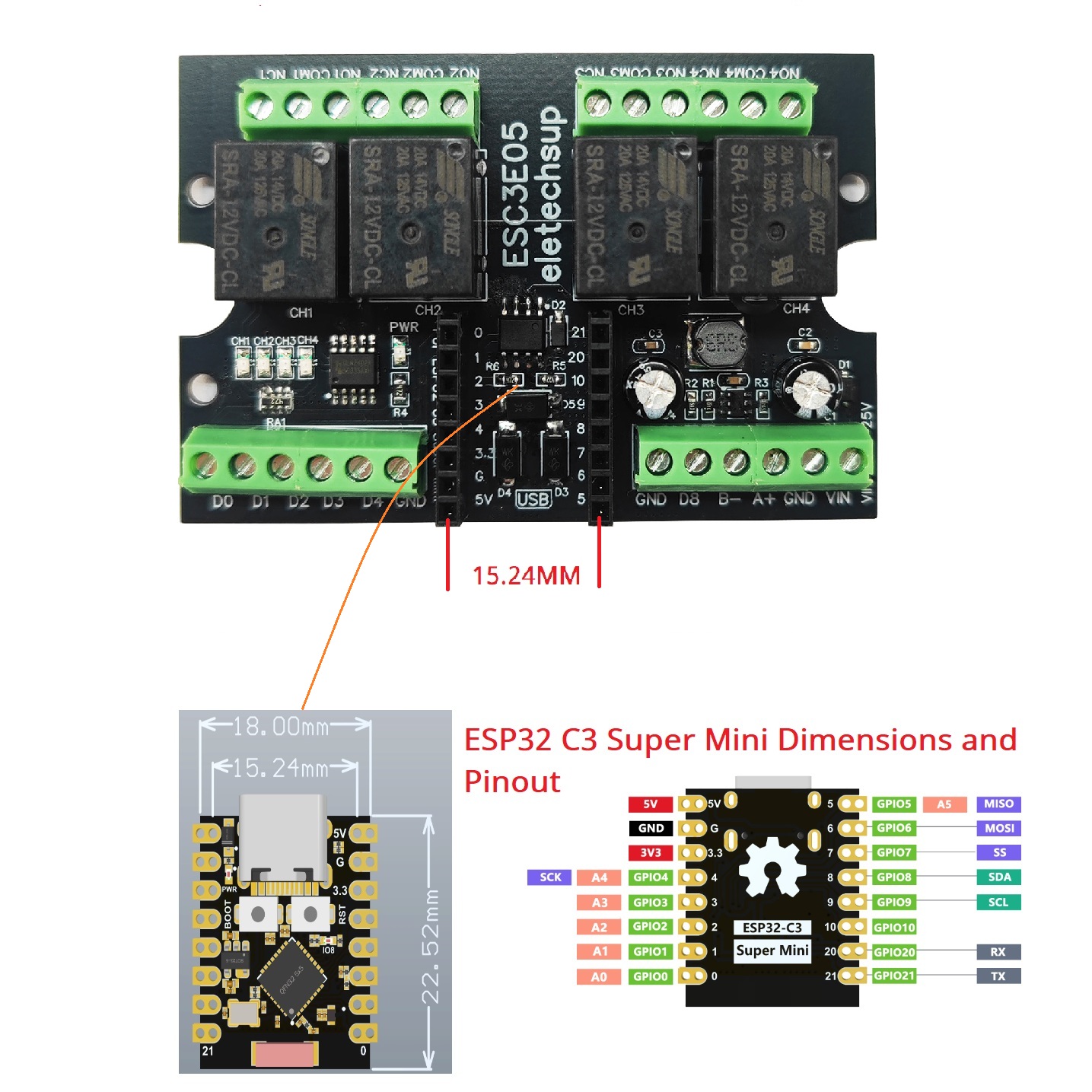 Ultieme ESP32 C3 relaismodule  - Home Automation With Arduino recensie en prijs