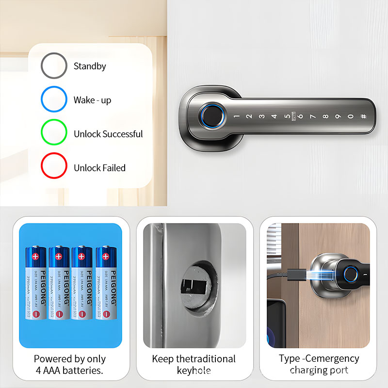 Slimme vingerafdruk deurslot,  - Home Automation Industry recensie en prijs