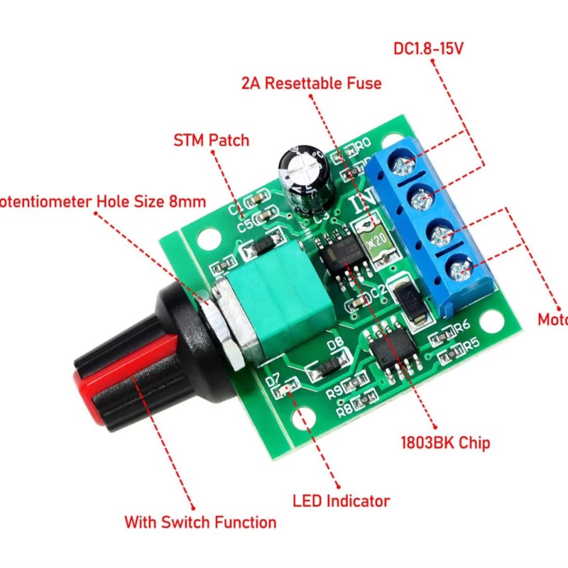 DC Motor Speed Controller 1.8v - Level Shifter 3.3V recensie en prijs
